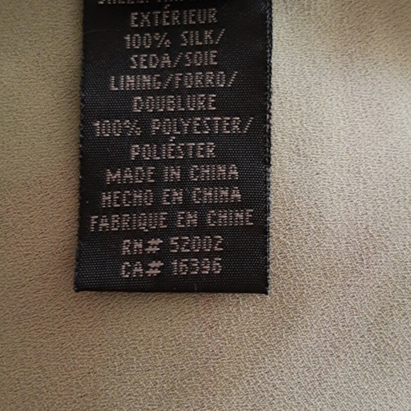 Kenneth Cole Silk Chiffon Asymmetrical Top Sz 4 - Picture 4 of 10